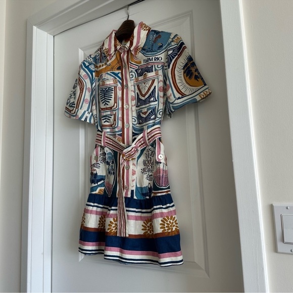 FARM Rio Multicolor Patterned Mini Dress - Picture 6 of 10